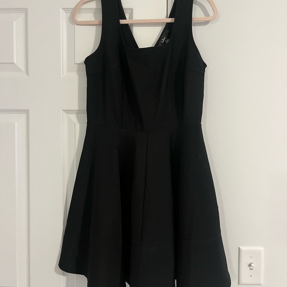 NWT Lulus Black Skater Dress - Picture 2 of 9